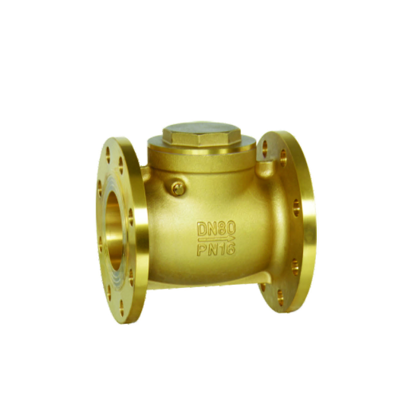 H44W-16T黄铜法兰止回阀