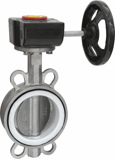 D371F不锈钢软密封对夹蝶阀