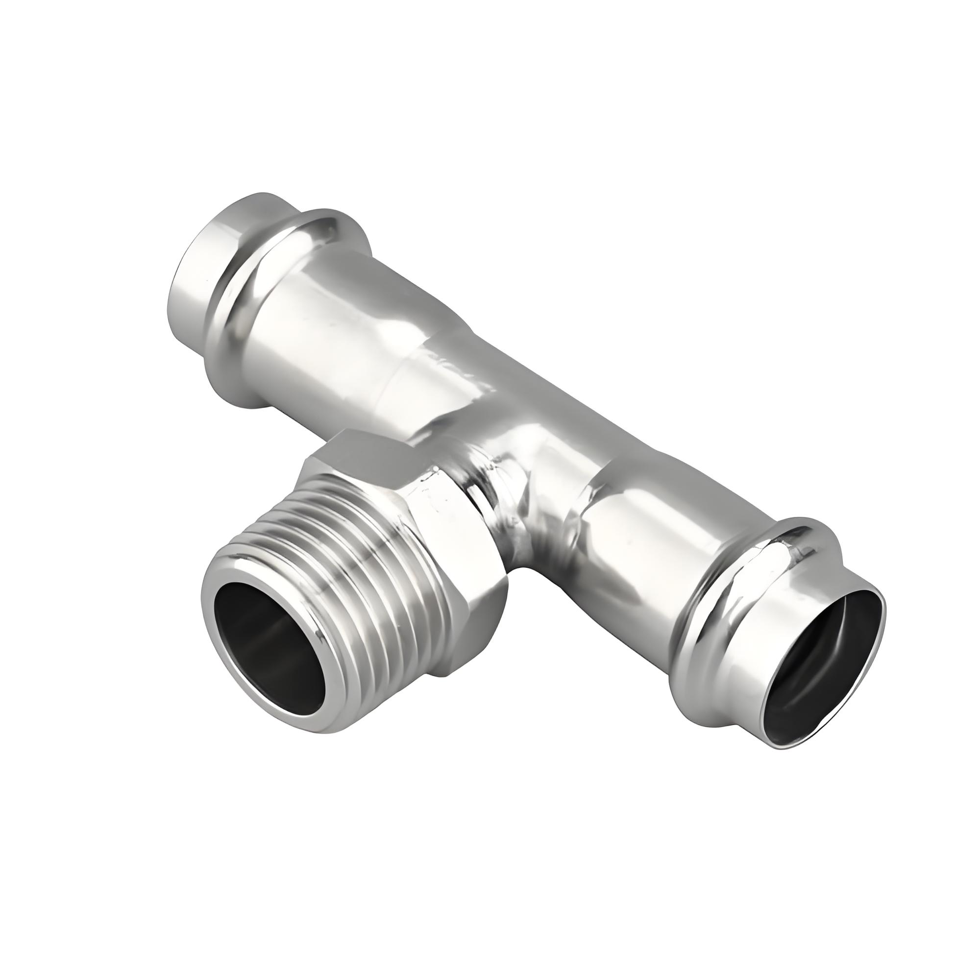 卡压外螺纹三通