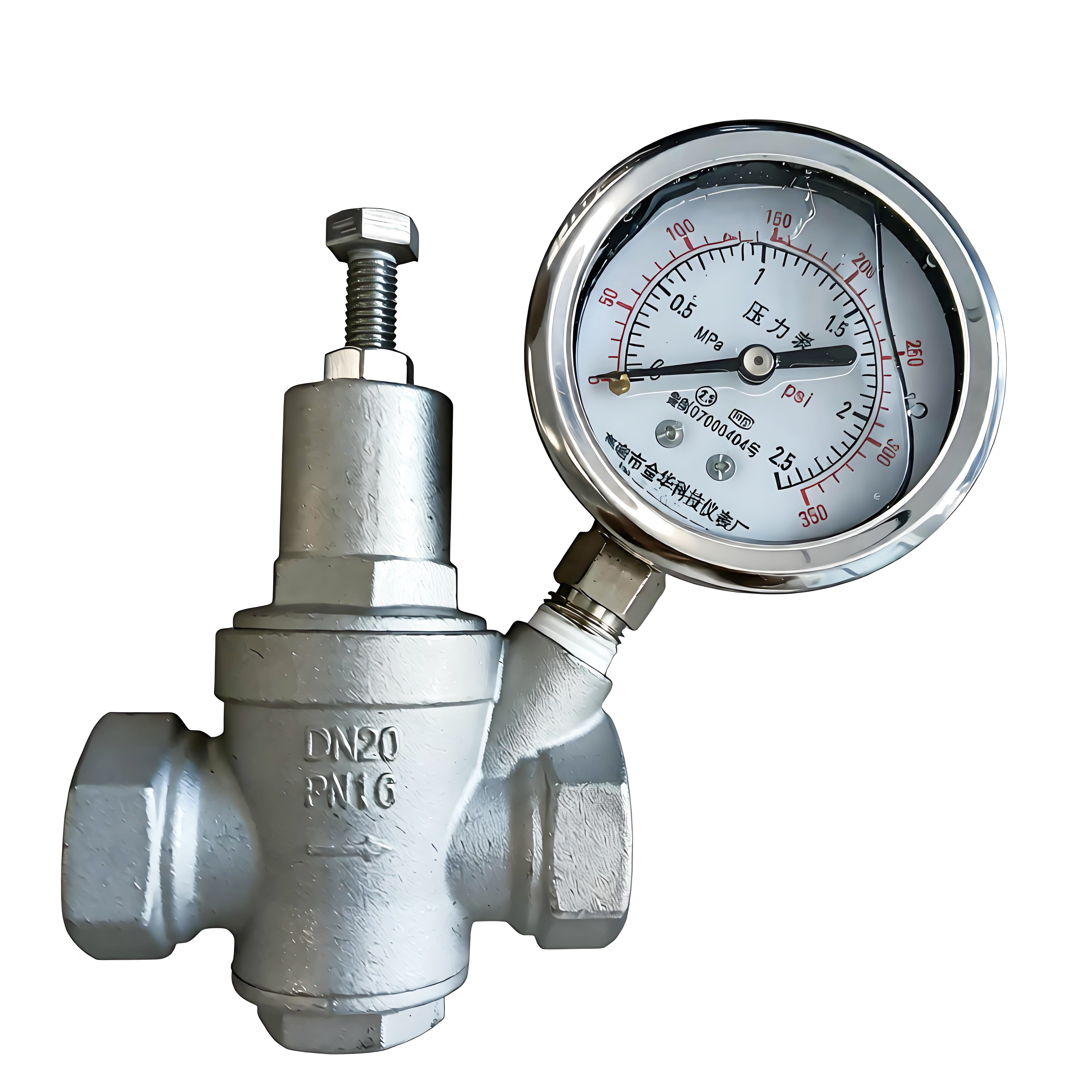 Y13X不锈钢减压阀带压力表